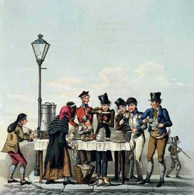 G.Huntin kaivertama Street Breakfast, 1825 tekijältä English School