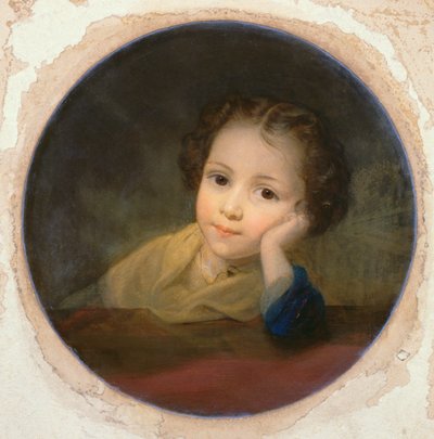 Study of a Child, n. 1850 (öljy kortille) tekijältä English School