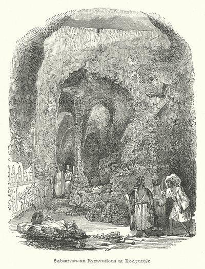 Kouyunjikin maanalaiset kaivaukset (kaiverrus) (kaiverrus) tekijältä English School