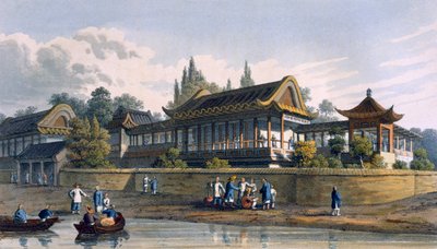 Keisarin kesäpalatsi Tien-Singin kaupunkia vastapäätä, 1817 tekijältä English School