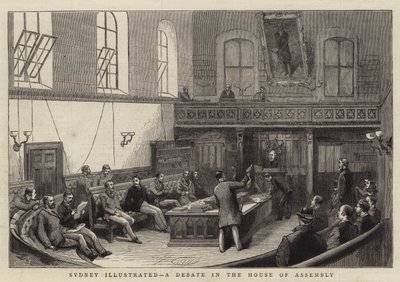 Sydney Illustrated, keskustelu House of Assemblyssa (kaiverrus) tekijältä English School