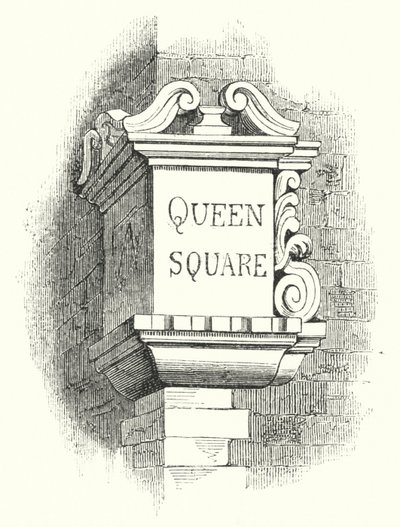 Tabletit Street-Cornersille, Queen Square (kaiverrus) tekijältä English School