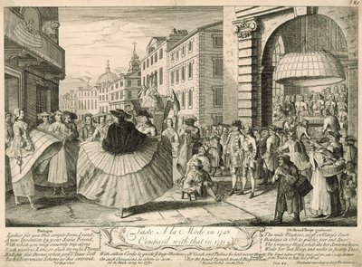 Maista a la mode vuonna 1748 verrattuna vuoden 1711 makuun tekijältä English School