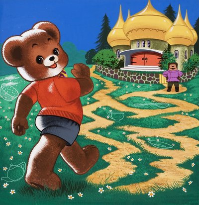 Nalle (piilotettujen esineiden kanssa) tekijältä English School