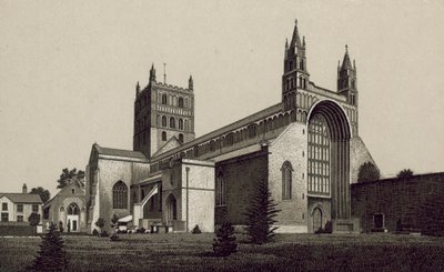 Tewkesbury Abbey (litografia) tekijältä English School