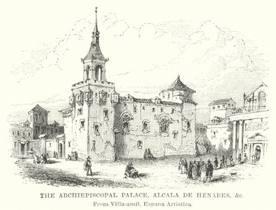 Arkkipiispan palatsi, Alcala de Henares jne. (kaiverrus) tekijältä English School