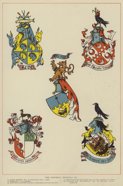 Armorial Bearings (väri litho) tekijältä English School