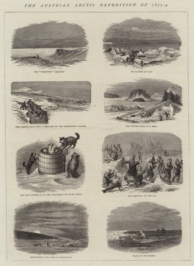 Itävallan arktinen retkikunta 1872-1874 (kaiverrus) tekijältä English School