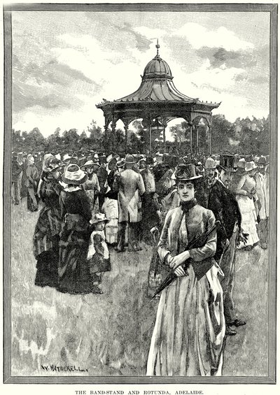 Kapellimestari ja Rotunda, Adelaide (kaiverrus) (kaiverrus) tekijältä English School