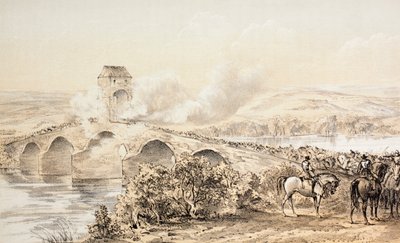 The Battle of Bothwell Bridge, 22. kesäkuuta 1679, John Howien (1735-1793) teoksesta The Scots Worthies mukaan Howie