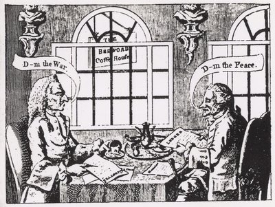 Bedford Coffee House, Covent Garden, 1700-luvun puolivälissä tekijältä English School