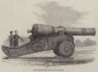 Bhurtpore Gun Woolwichissa (kaiverrus) tekijältä English School