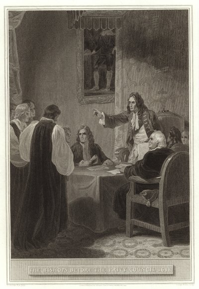 Piispat ennen salaista neuvostoa 1688 tekijältä English School