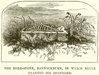 Bore-Stone, Bannockburn, johon Bruce istutti Standardinsa tekijältä English School