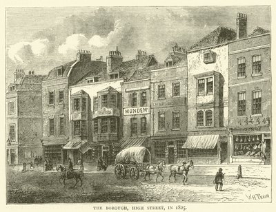 The Borough, High Street, vuonna 1825 tekijältä English School