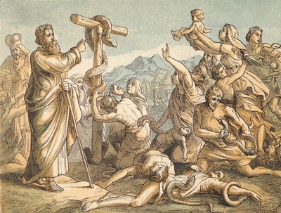 The Brazen Serpent (värillinen kaiverrus) tekijältä English School