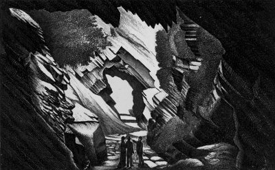 Briary Cave, Watermouth (litho) tekijältä English School