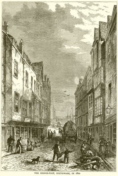 The Bridge-Foot, Southwark, vuonna 1810 tekijältä English School