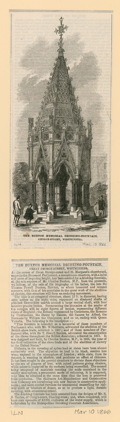 Buxton Memorial Drinking Fountain, St Margarets Westminster tekijältä English School