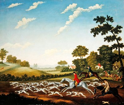 The Chase, n. 1770 (öljy kankaalle) tekijältä English School