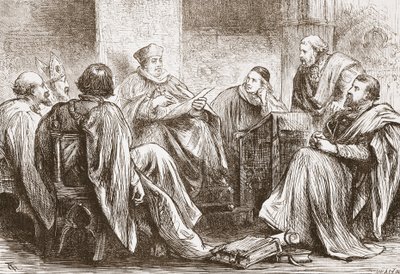 Saksan keisarin valintakonklaavi, esimerkki James Aitken Wylien (1808-1890) Protestantismin historiasta, pub. 1878 tekijältä English School
