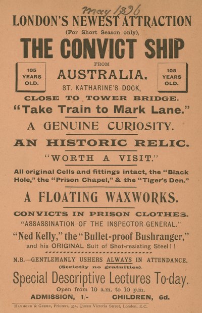 Convict Ship Australiasta tekijältä English School