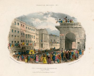 Kruunauskulkue, 8. syyskuuta 1831 tekijältä English School