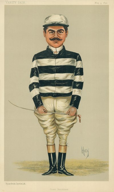Kreivi Della Catena, kreivi Strickland, 4. toukokuuta 1893, Vanity Fair -sarjakuva tekijältä English School