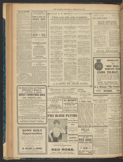 The Courier, 28. helmikuuta 1912 tekijältä English School