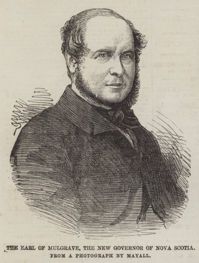 Earl of Mulgrave, Nova Scotian uusi kuvernööri (kaiverrus) tekijältä English School