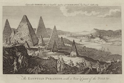 Egyptiläiset pyramidit, joista on näkymät osalle Niilistä tekijältä English School