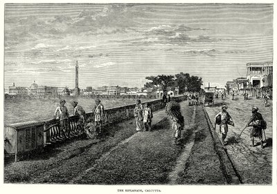 Die Esplanade, Kalkutta von English School