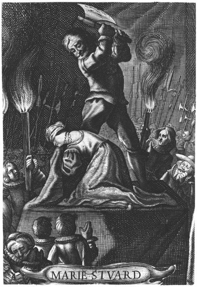 Skotlannin kuningattaren Marian (1542-1587) teloitus 8. helmikuuta 1587 tekijältä English School