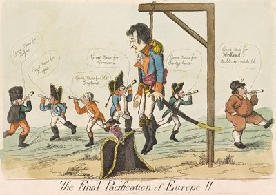 The Final Pacification of Europe!!, pub. 1803 (käsinvärinen kaiverrus) tekijältä English School