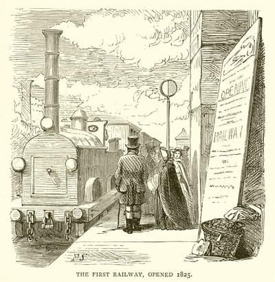 Ensimmäinen rautatie, avattu 1825 tekijältä English School