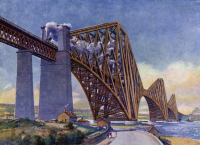 Forth Bridge, maailman upein silta (litho) tekijältä English School