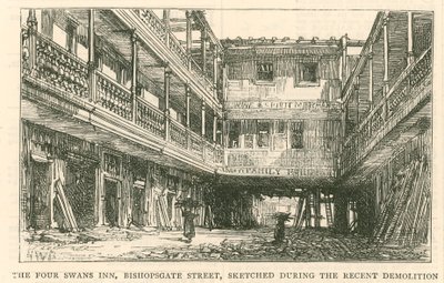 The Four Swans Inn, Bishopsgate Street tekijältä English School