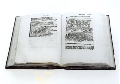 Kettu ja viinirypäleet, William Caxtonin (n. 1422-1491) kuvitetusta käännöksestä Aesops Fables -kirjasta 1434 tekijältä English School