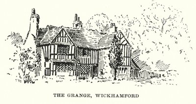 The Grange, Wickhamford (litografia) tekijältä English School