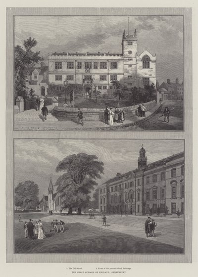 Englannin suuret koulut, Shrewsbury (kaiverrus) tekijältä English School