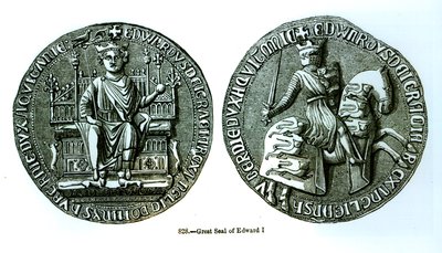 Edward I:n suuri sinetti (1239-1307) tekijältä English School