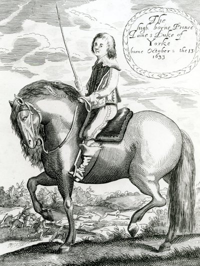 Korkeasyntyinen prinssi James Yorken herttua, 1640-50 tekijältä English School