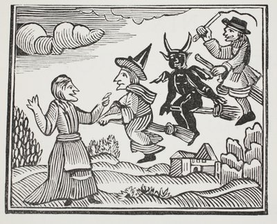 The History of Mother Shipton, kuvitus John Ashtonin kirjasta Chap-books of the Eightenth Century, pub. 1882 tekijältä English School