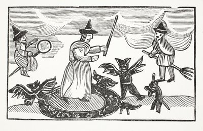 The History of Mother Shipton, kuvitus John Ashtonin kirjasta Chap-books of the Eightenth Century, pub. 1882 tekijältä English School