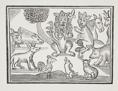The History of Reynard the Fox, kuvitus John Ashtonin kirjasta Chap-books of the Eighteenth Century, pub. 1882 tekijältä English School