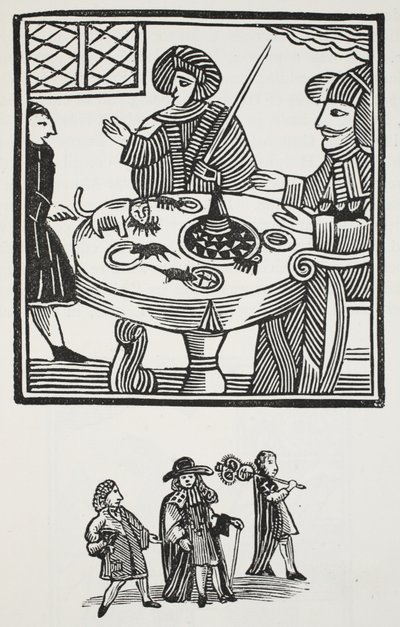 Sir Richard Whittingtonin, Lontoon kolminkertaisen lordipormestarin historia, kuvitus John Ashtonin kirjasta Chap-books of the Eightenth Century, pub. 1882 tekijältä English School