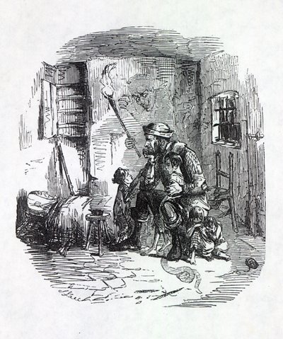 Rick-Burnerin koti, kuva "Punchista", 1844 tekijältä English School