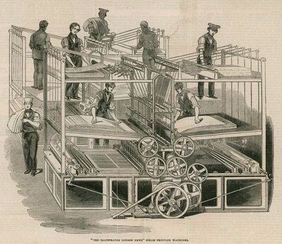 The Illustrated London News -höyrypainokoneet tekijältä English School