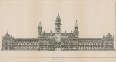 Imperial Institute: Suunnittelijat Aston Webb ja E Ingress Bell tekijältä English School