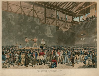 The Interior of the Fives Court, jossa Randal ja Turner sparraavat tekijältä English School
